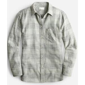 J. Crew Sage Green Plaid Button Down Flannel